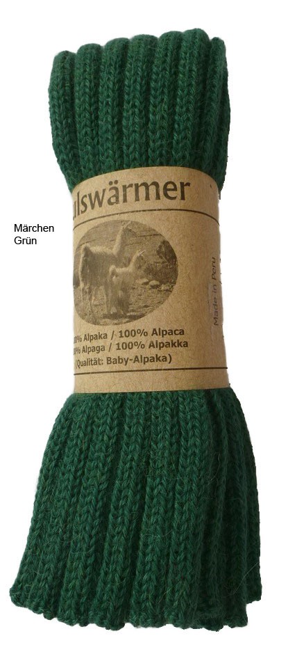 Pulswärmer Alpaka märchengrün Pulswärmer Alpaka märchengrün