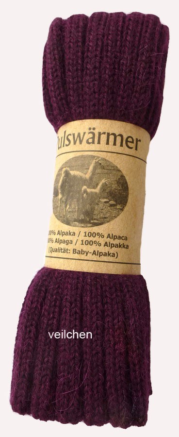 Pulswärmer Alpaka veilchen Pulswärmer Alpaka veilchen