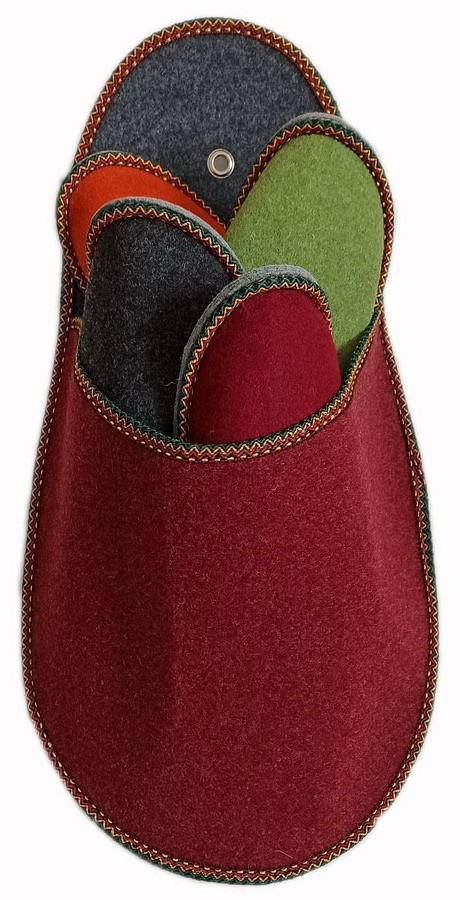 Gästepantoffelset weinrot Gästepantoffelset weinrot