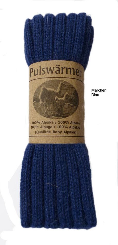 Pulswärmer Alpaka märchenblau Pulswärmer Alpaka märchenblau