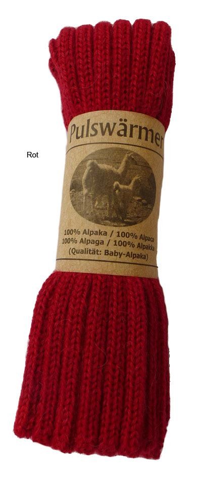 Pulswärmer Alpaka Rot Pulswärmer Alpaka Rot
