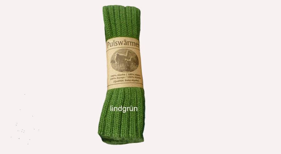 Pulswärmer Alpaka lindgrün Pulswärmer Alpaka lindgrün