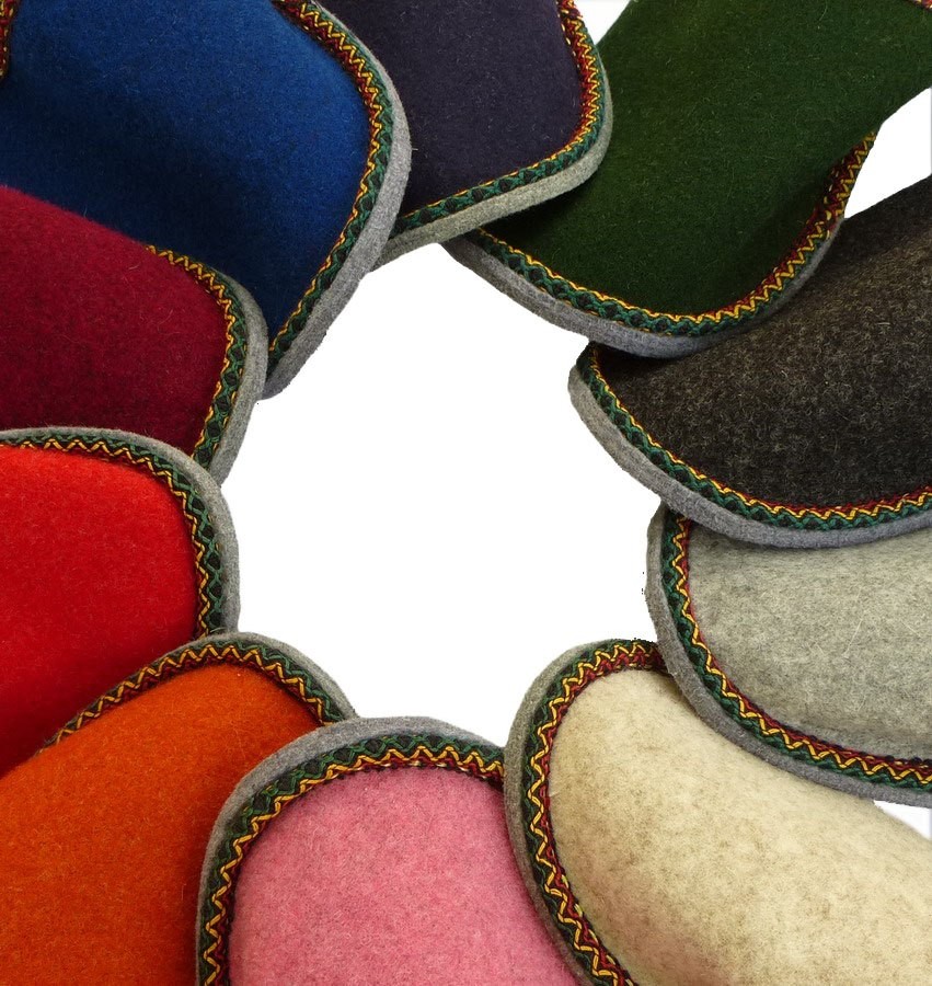 Gästepantoffeln Männer - Filz-Pantoffeln.de