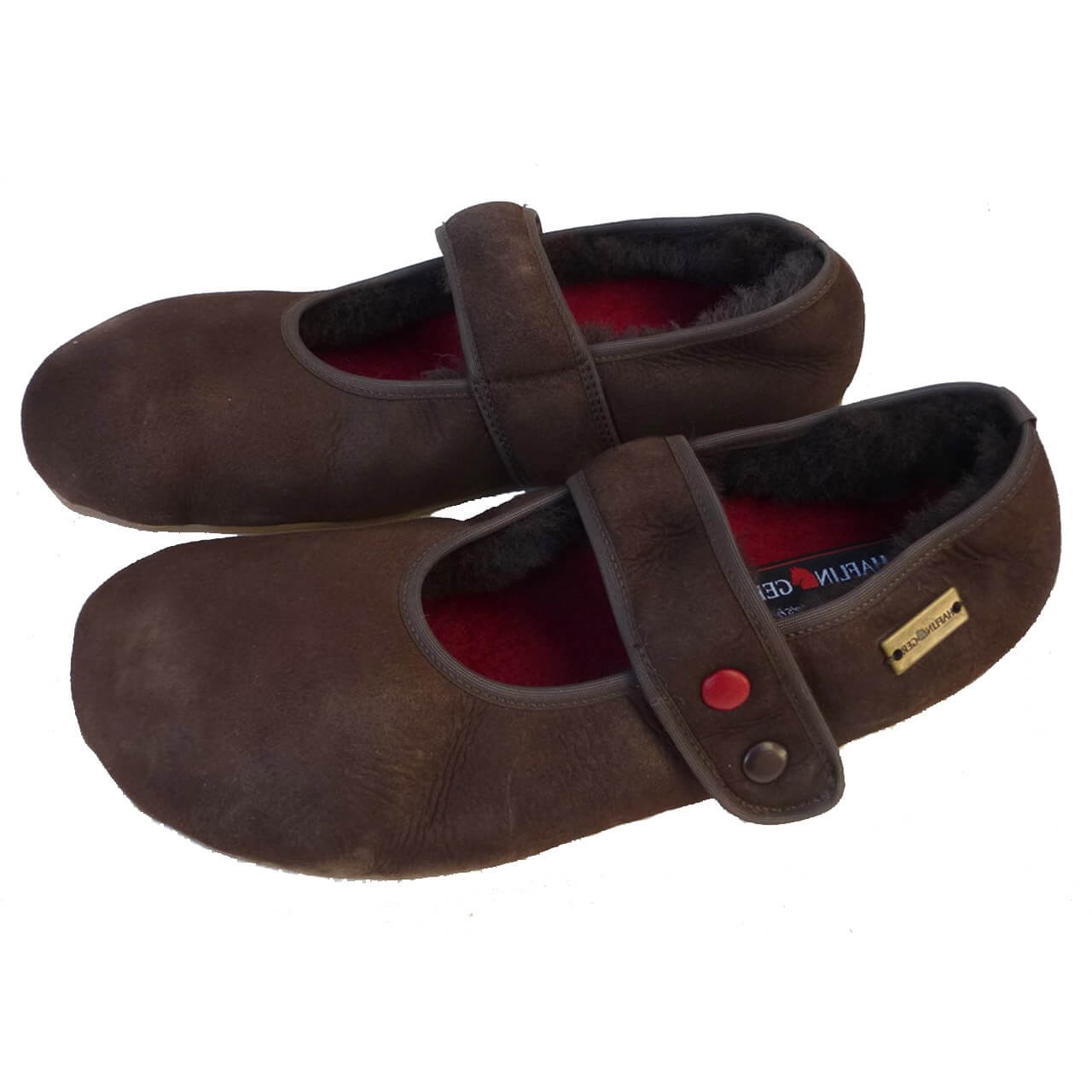 Haflinger-Lederballerina-Schoko Haflinger-Lederballerina-Schoko
